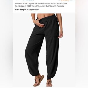 Amazon Black Wide Leg Pants
